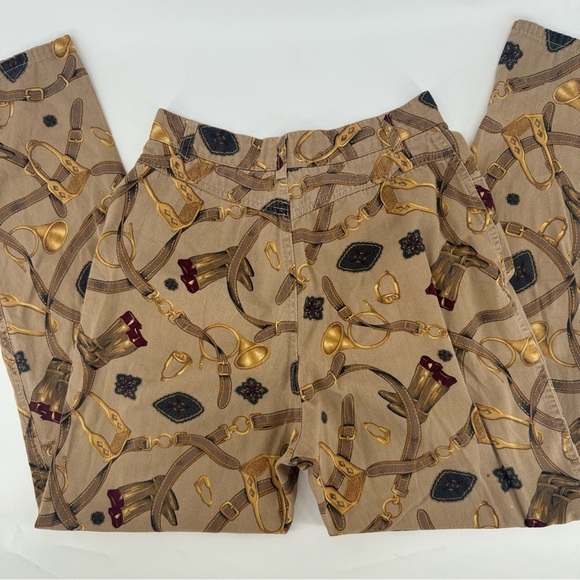 Vintage 90s Breeches Saddle Back High Rise Equestrian Holiday Straight Leg Pants - Picture 2 of 4